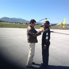 Mr. Ibrahim completed his first solo flight