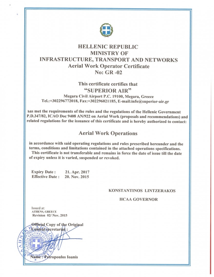 certification letter for volunteer work air taxi certificates superior air certification letter for volunteer work air taxi certificates superior air